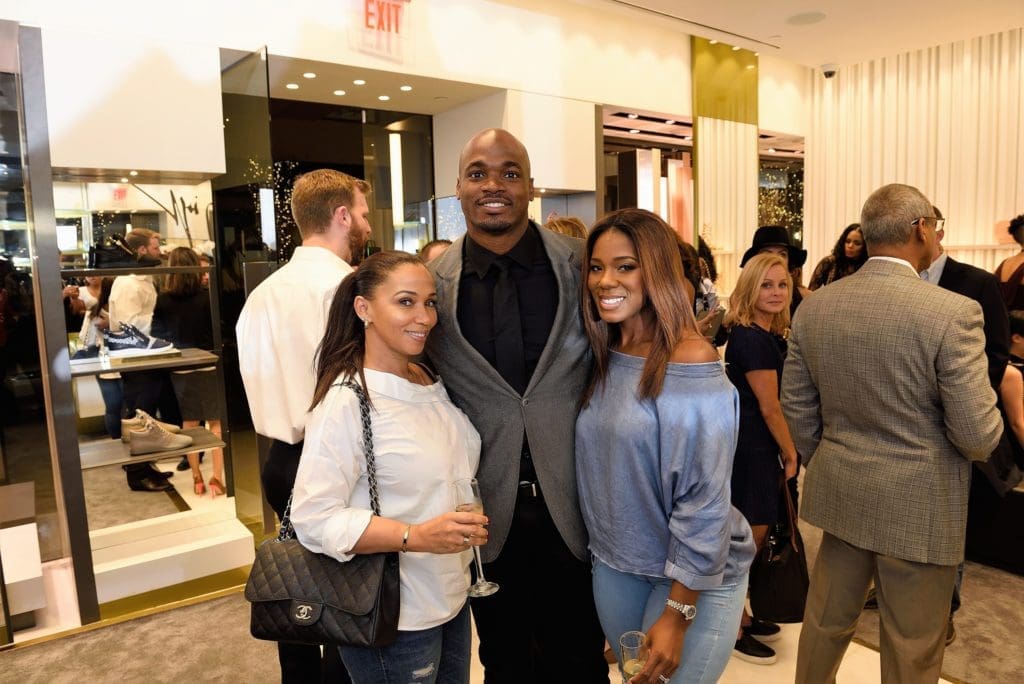 Misha McCarter, Adrian Peterson, Nisha Ferguson