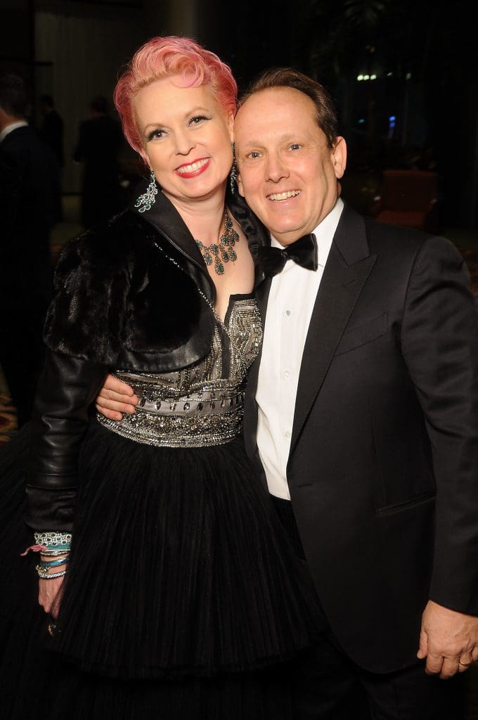 Honoree Vivian Wise with Franco Valobra at the 30th Anniversary Diamond Winter Ball benefitting Crohn's & Colitis Foundation of America at the Hilton Americas Hotel Saturday Feb. 11, 2017.(Dave Rossman photo)