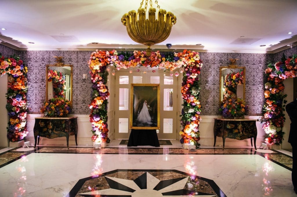 Reception entrance at River Oaks Country Club