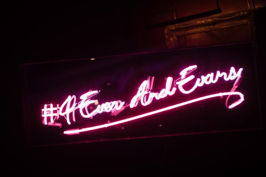#4EverAndEver neon sign 