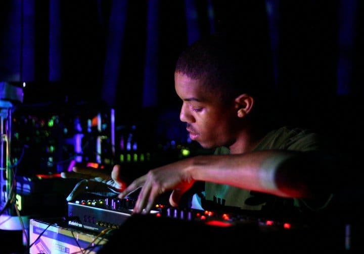 Electronic musician Cygnus mans the boards. (Photo courtesy Facebook)