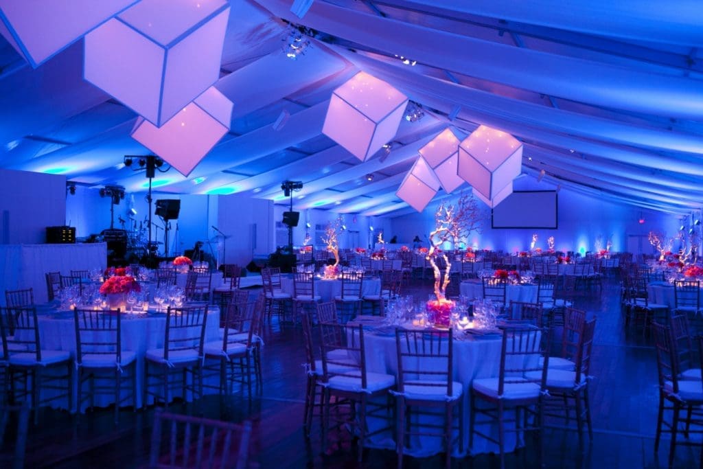 A cerulean moment  from the 25th Anniversary Ball inspired by a shade of blue in a classic Yves Klein in the collection. (Photo Jenny Antill Clifton) 