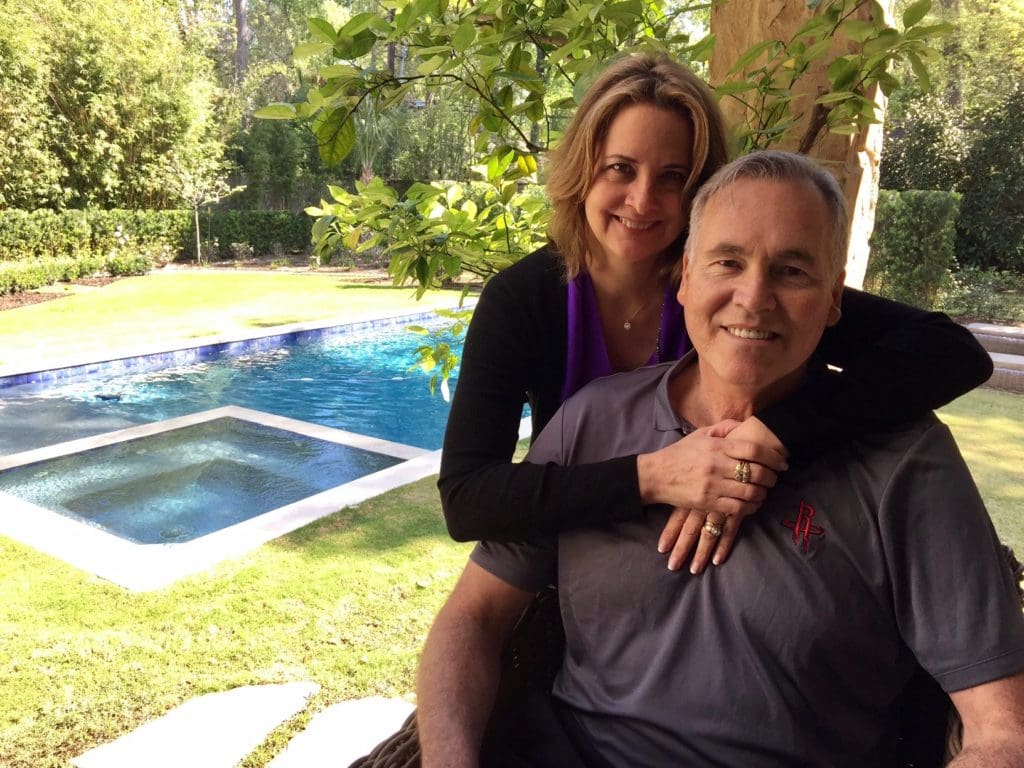 Houston Rockets coach Mike D'Antoni and wife Laurel at home.