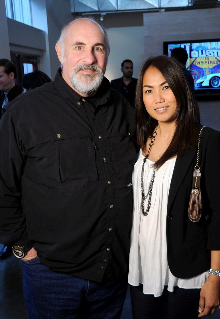 Pranee and Joe Schneider at the McLaren Houston unveiling party for the new McLaren 720s at 5226 Elm Thursday March 16,2017. (Dave Rossman Photo)