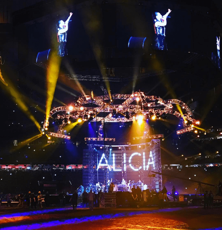 Alicia's name in lights 