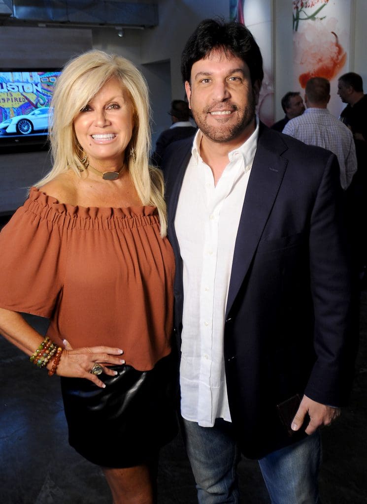 Toni and Mike Baches at the McLaren Houston unveiling party for the new McLaren 720s at 5226 Elm Thursday March 16,2017. (Dave Rossman Photo)