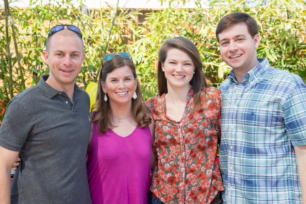 Trent and Lauren Sims, Katie and Patrick Morris