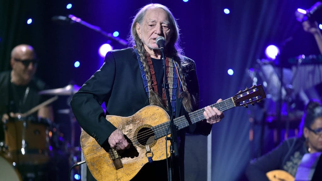 Willie Nelson still brings it as a performer, health scares be damned. Here he is during his 2017 Houston Rodeo concert.