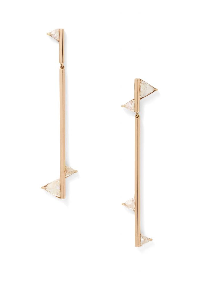 Eva Fehren Trillion Drop Earrings, $12,550