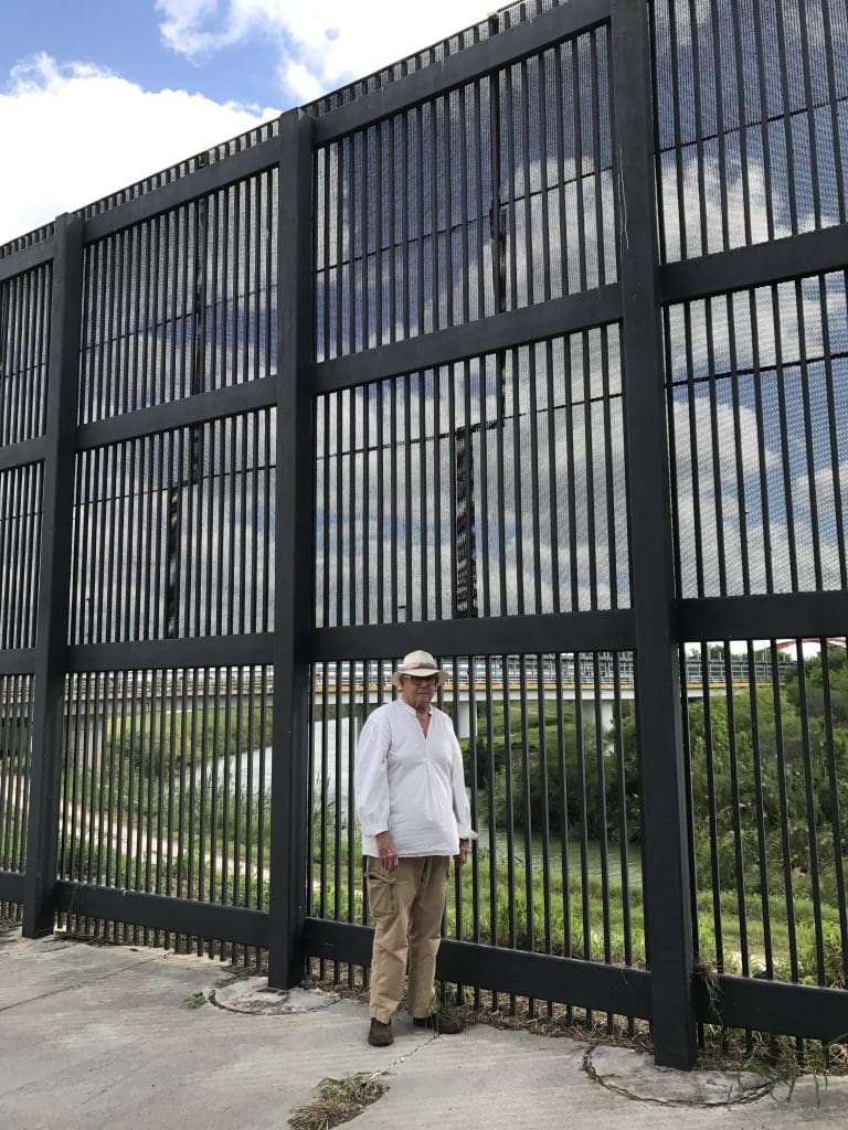 "The Wall" in downtown Brownsville, a project of the Bush (43) administration.