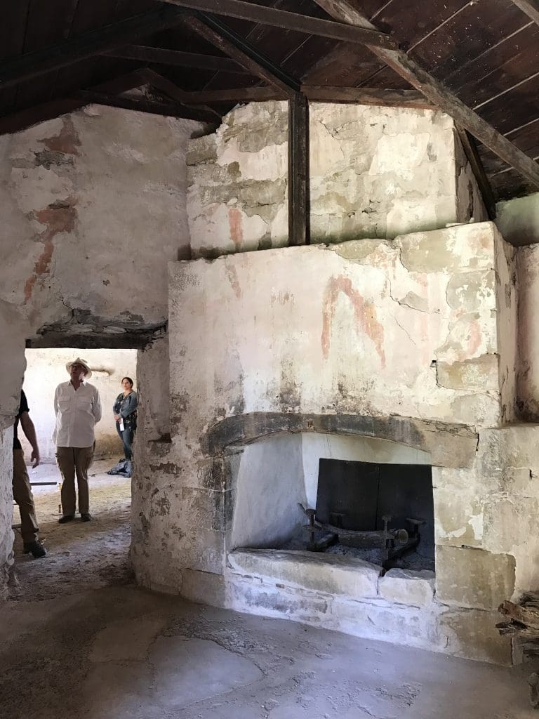 The second kitchen built within the compound has a chipichil floor and chimney that faces Southeast.