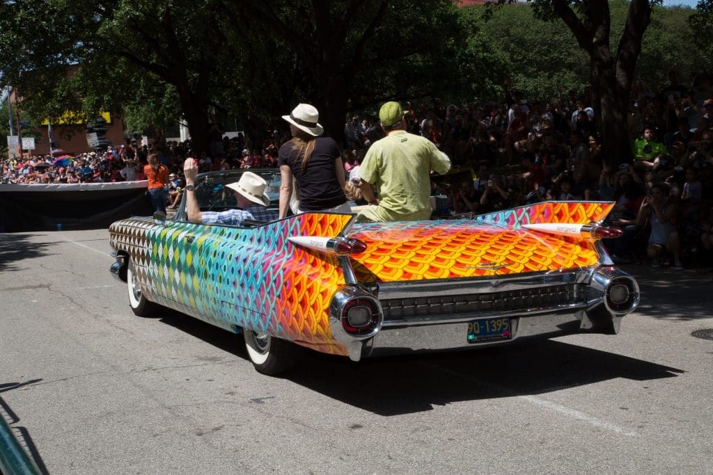 A Cadillac kicks everything off.