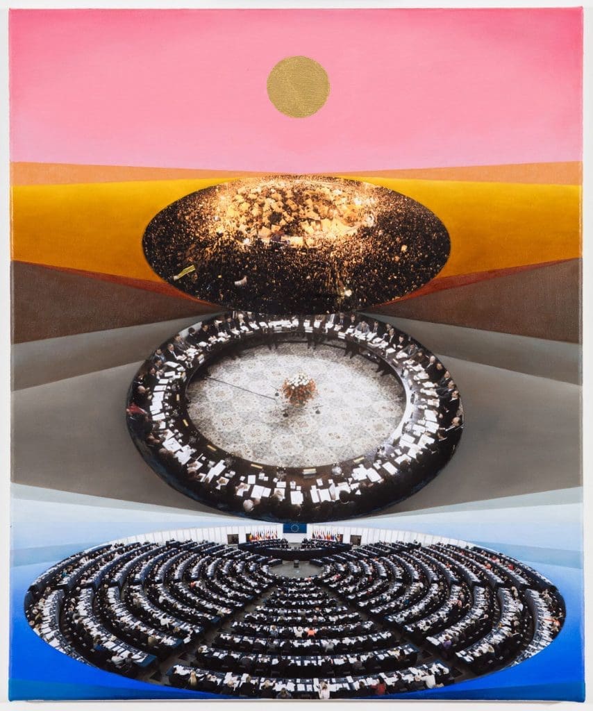 Anna Ostoya's "Ovals," 2016 at Bortolami Gallery (Courtesy the artist and Bortolami Gallery, NYC and St. Louis)