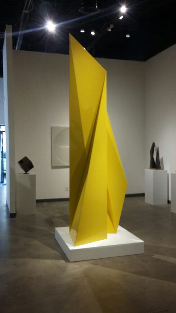 Dallas talent Art Fairchild's buoyant abstraction at Carneal Simmons in the Design District. 