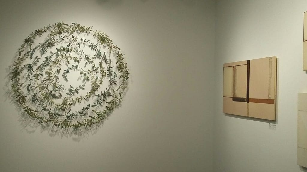 Beverly Penn and John Fraser at William Campbell highlighted some of the themes at this year's Fair: nature and geometric abstraction. 
