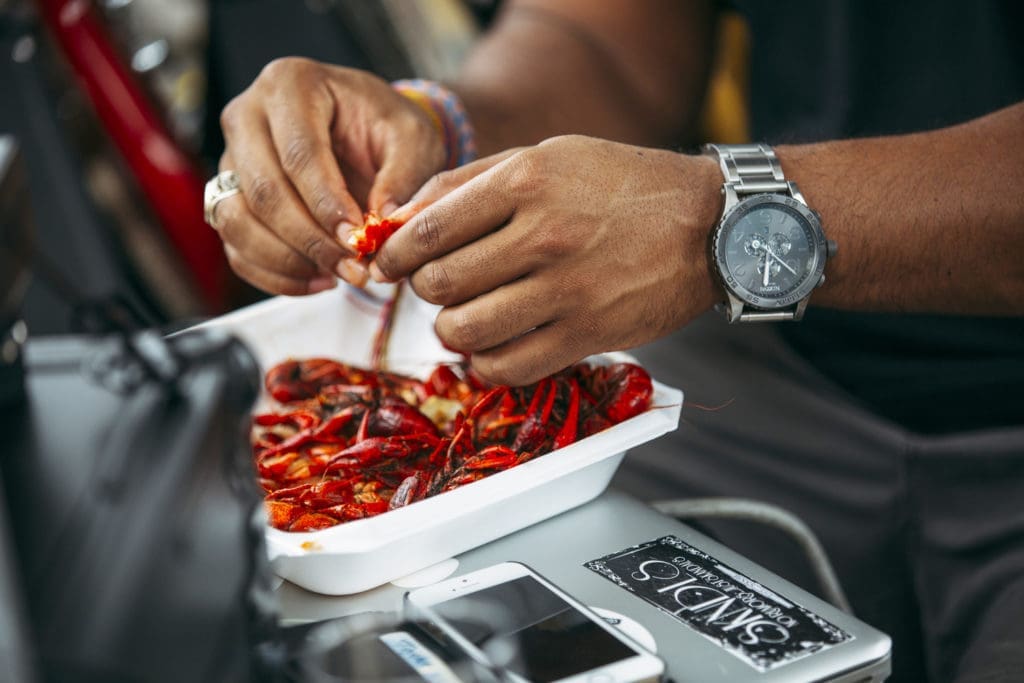 Houston crawfish season is here, and it features everything from new specials to crawfish-centric events like the Crawfish and Brews celebration at 8th Wonder Brewery. (Photo courtesy crawfishandbrews.com) 