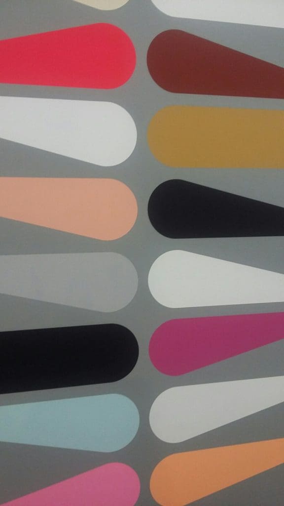 A memorable neoplastic canvas by Jan van der Ploeg at Taubert Contemporary.