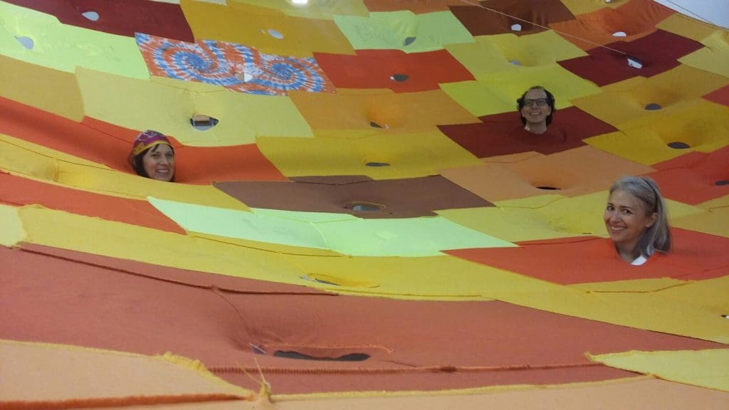 Pia Camil's installation of hundreds of tee shirts captivated at the Dallas Contemporary. The artist, based in Mexico City, made the viewer directly engage with global consumerism. 