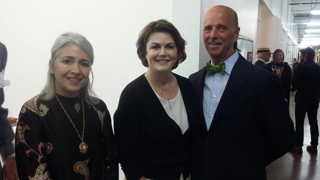 Houston contingent: gallerist Yvonamor Palix and Found's Ruth And Neill Davis.