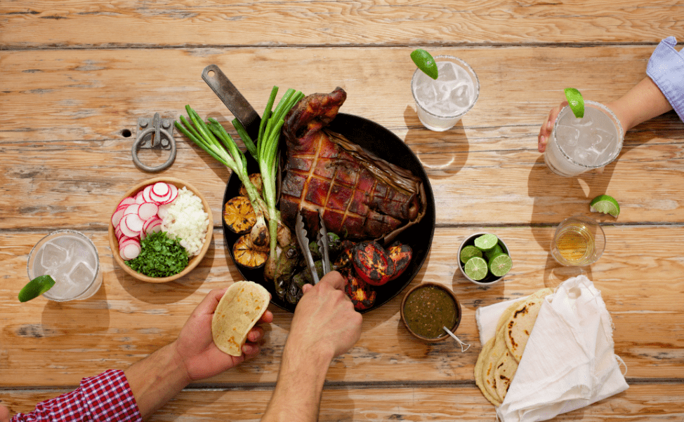 The heritage pig head's carnitas are one of Goode Co. Armadillo Palace's new highlights. (Photo by Jody Horton) 