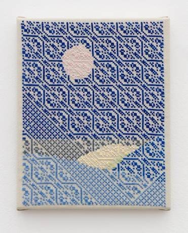 Jordan Nassar's "Blue Horizontal," 2016, at Anat Ebgi (Courtesy the artist and Anat Ebgi Gallery, L.A.) 