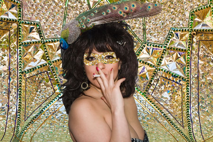 Soody Sharifi's photo-based work is a standout at Spring Street. 