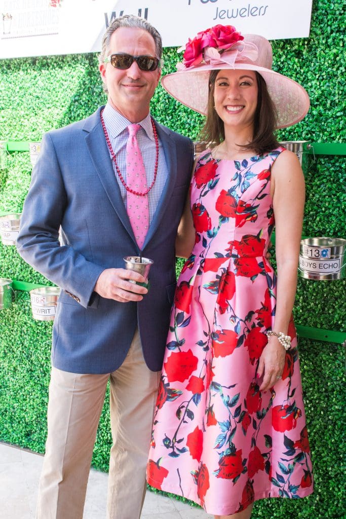Adam Hricik and Tonya DeSloover at the 2017 Bo's Place Hats, Heats and Horseshoes. 