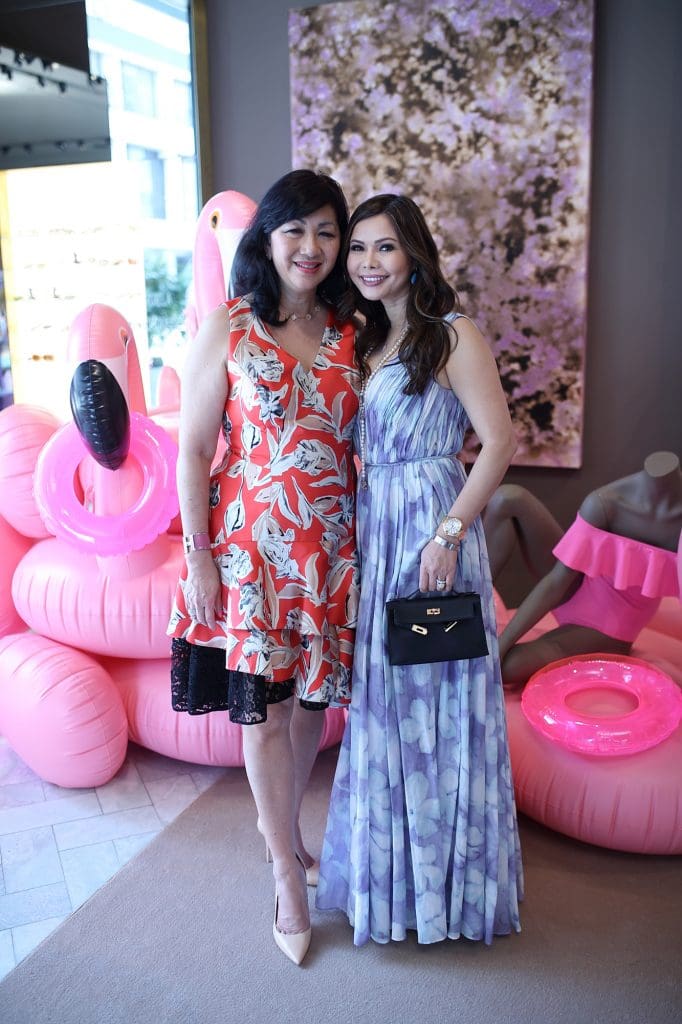 Alice Mao Brams, Amy Dichoso at a charity benefit at The Webster (Photo by Quy Tran)
