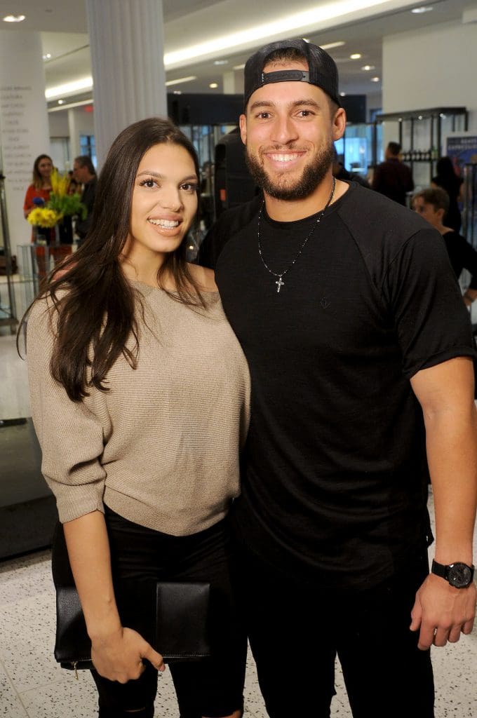 Charlise Castro and George Springer at the TeamUp for Kids & K9s supporting Sunshine Kids & Lance McCullers Jr Foundation at  Tootsies Thursday May 18, 2017. (Dave Rossman Photo)