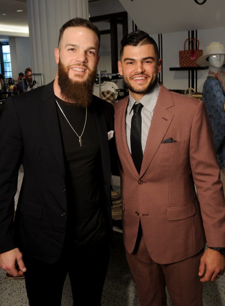 Dallas Keuchel and Lance McCullers Jr. at the TeamUp for Kids & K9s supporting Sunshine Kids & Lance McCullers Jr Foundation at  Tootsies Thursday May 18, 2017. (Dave Rossman Photo)