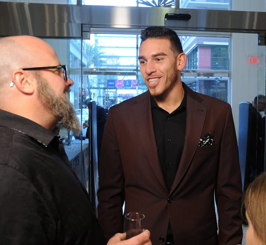 Houston Astro Joe Musgrove at the TeamUp for Kids & K9s supporting Sunshine Kids & Lance McCullers Jr Foundation at  Tootsies Thursday May 18, 2017. (Dave Rossman Photo)