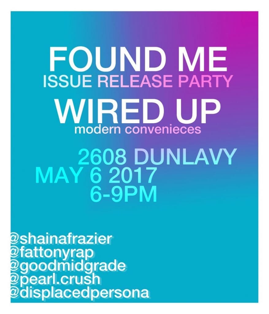 Release party deets. (Design by Amiri Boykin)