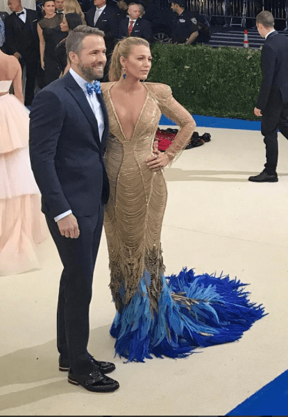 Ryan Reynolds & Blake Lively at the Met Gala.