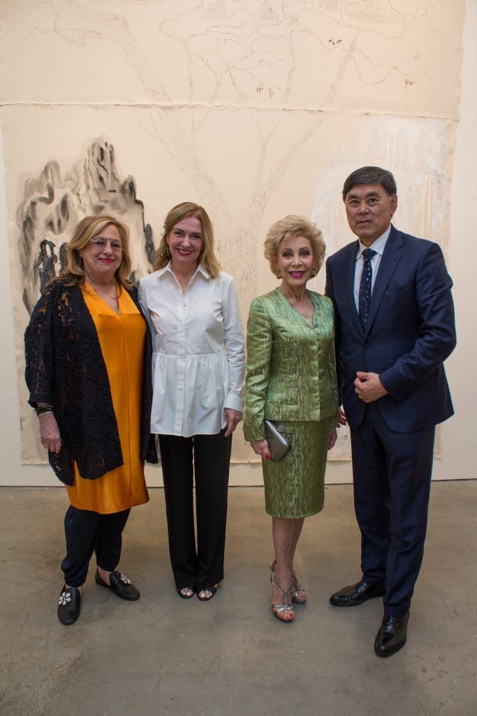 Barbara Davis, Donna Moylan, Margaret Alkek Williams, Dr. Benjamin Chu