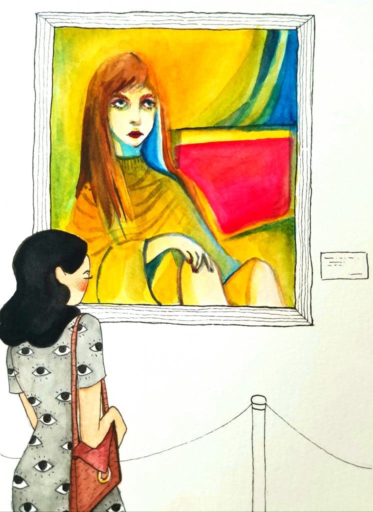 Erin Davis' "Gallery Gazing," 2017