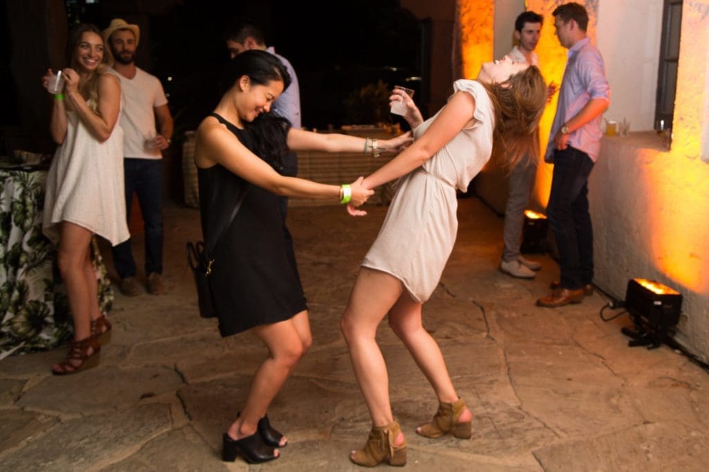 Guests groovin' on the dance floor 