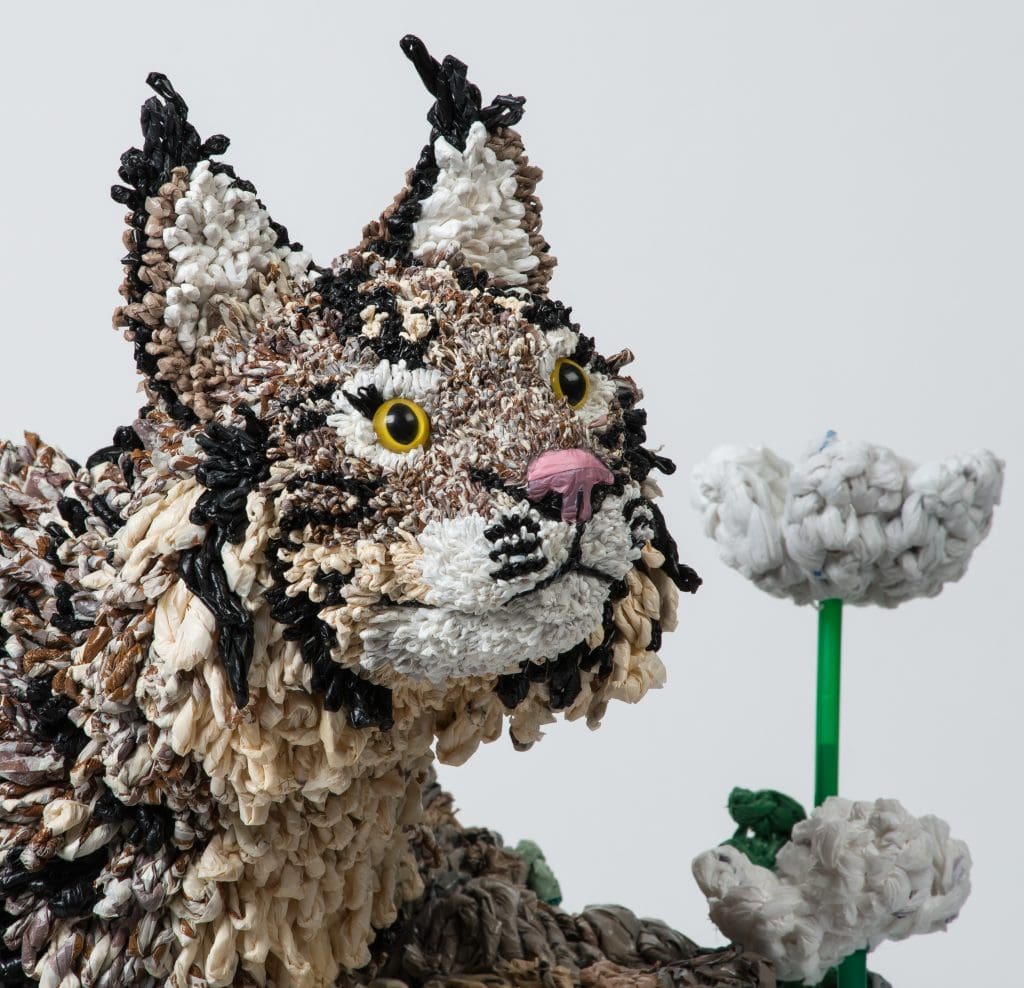 Calder Kamin's "Lynx" (detail), undated, at Galveston Arts Center (Photo Philip Rogers)