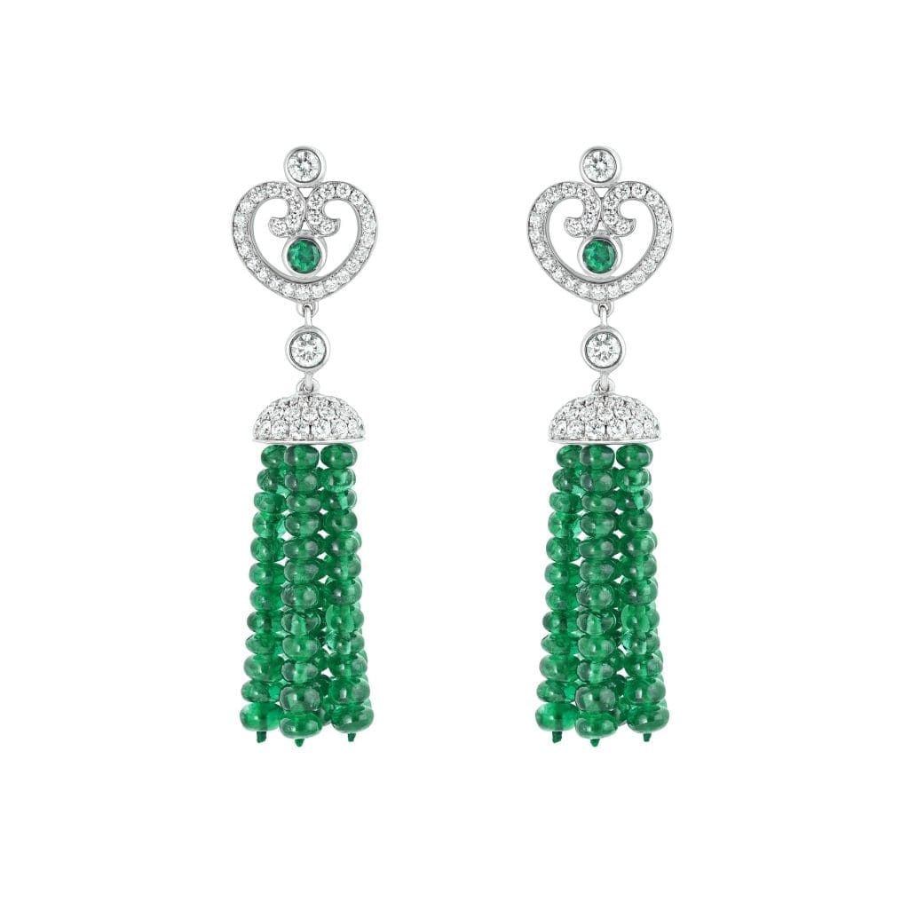 Fabergé Imperial Collection Emerald Tassel Earrings