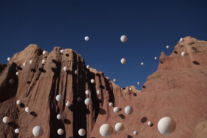 Miguel Angel Ríos' "Piedras Blancas," 2015, at Sicardi Gallery 