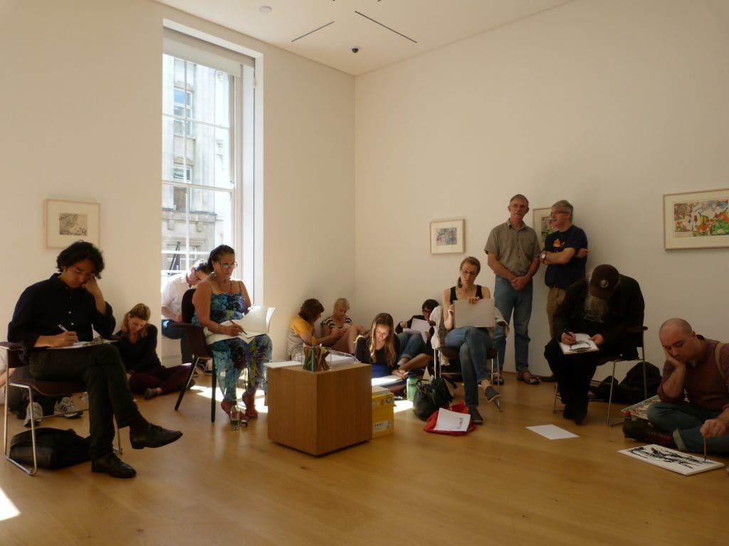 King's drawing phenomenon inspired an afternoon of art-making at Marlborough Contemporary London.
