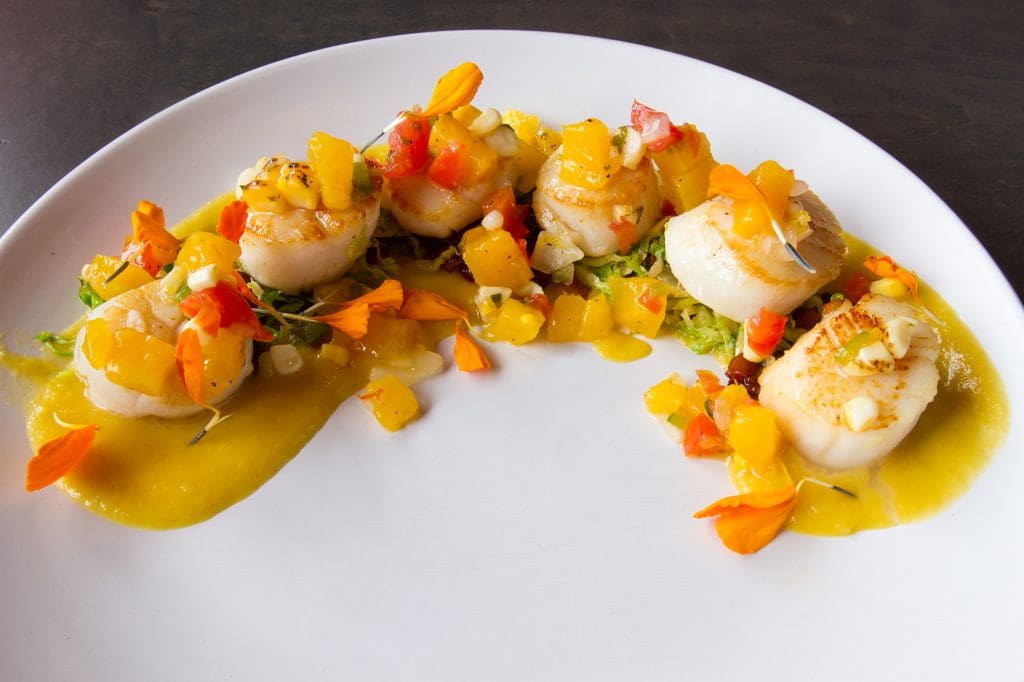 The scallops are one of Chef Armando's favorite menu items. 