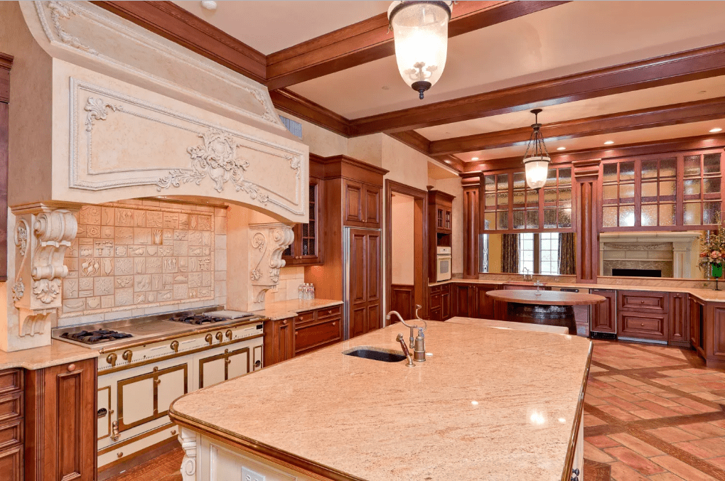 There needs to be a spot where people can cook for you when you own a French palace mansion.