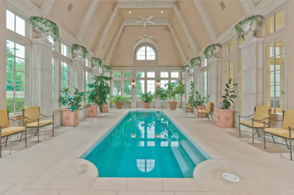 A pool fit for an Olympian always adds an extra touch.