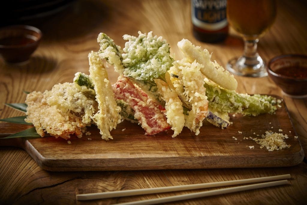 Seasonal Vegetables Tempura, another dish on the Roka Akor menu
