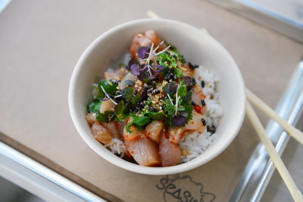 Seaside's truffle yellowtail bowl (Photo by Dragana Harris) 