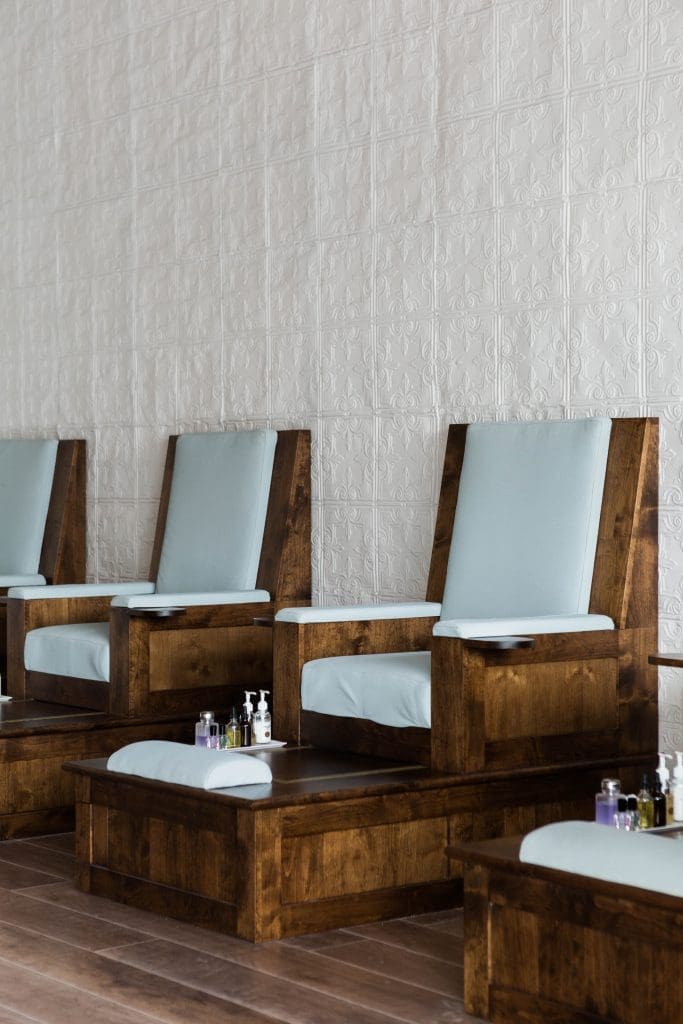 Choose from a variety of mani/pedi options.