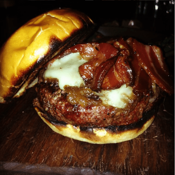 Boulevardier's burger calls for a side of french fries. 