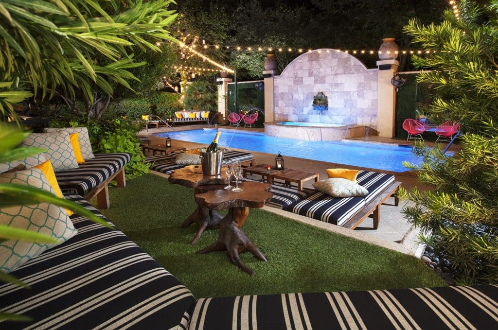 Cool off in style at Hotel Zaza's posh pool. 
