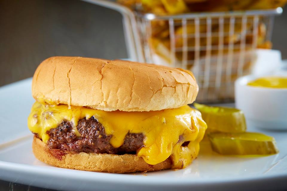 John Tesar's burger at Knife holds its own on the upscale menu. 
