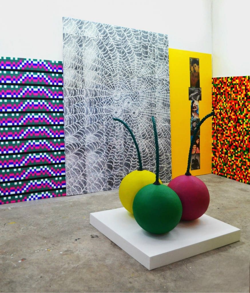 Miguel Martinez's "Vanishing Act", 2017, at Lawndale Art Center  